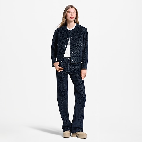 Nanogram Flocket Velvet Jacket in Women's Ready to Wear Coats and Jackets collections by Louis Vuitton (Product zoom)