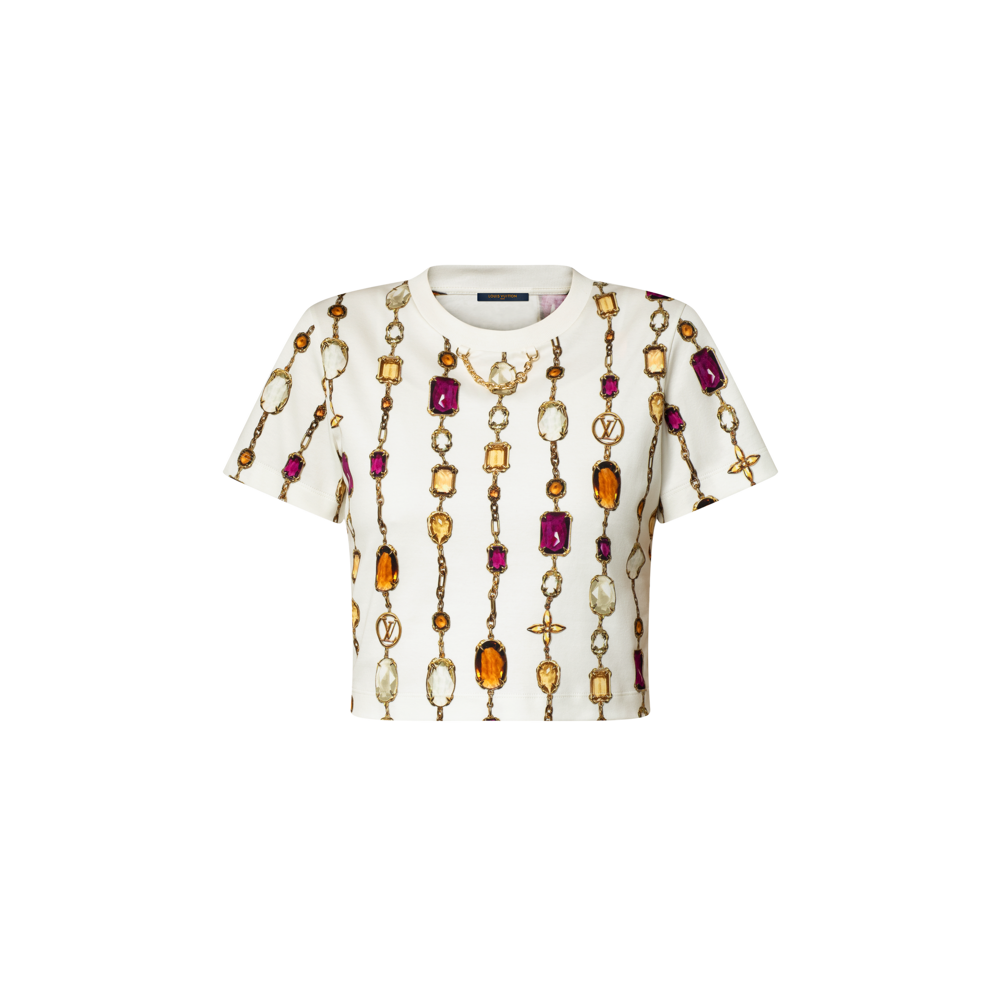 Necklace Print Crop Top  in Women