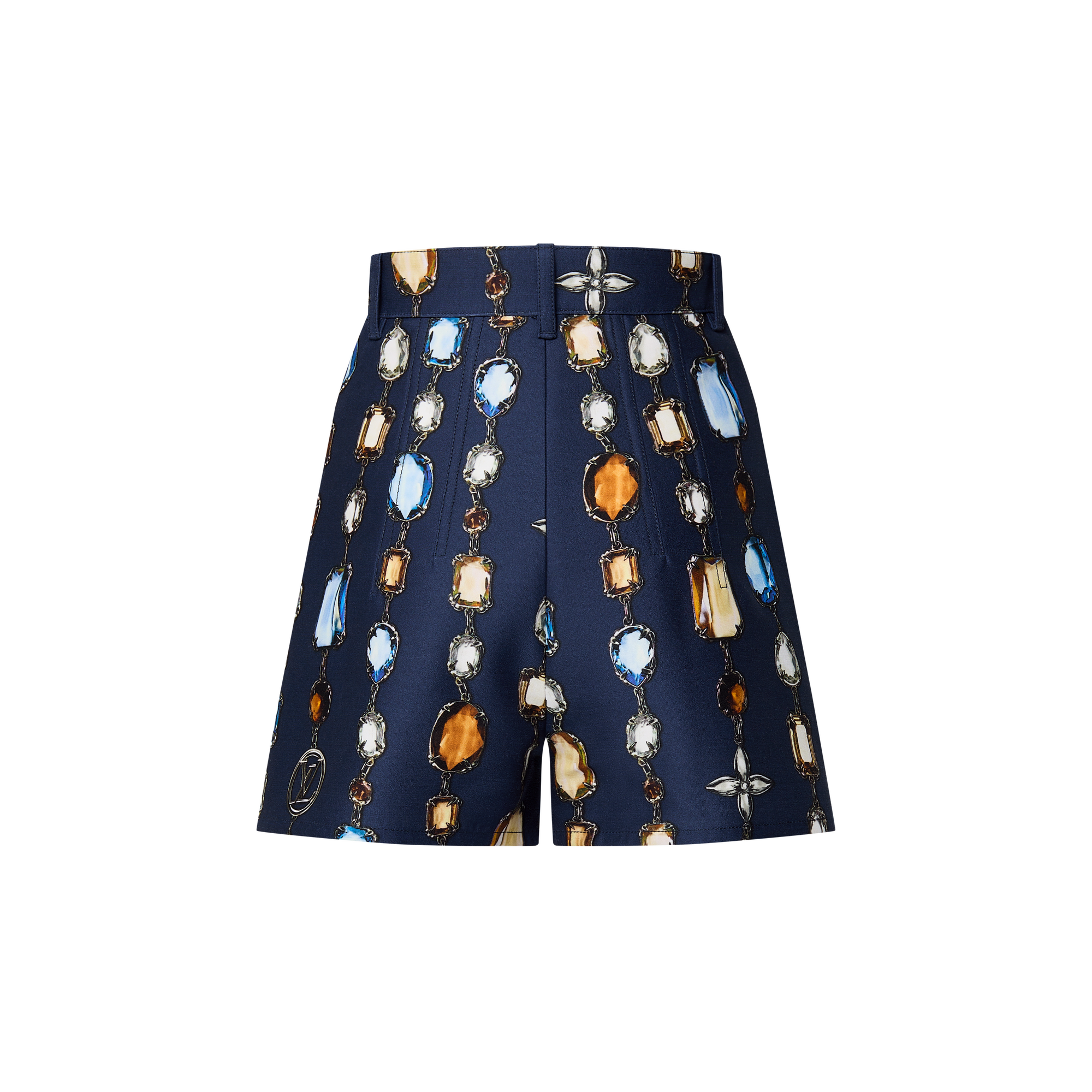 Necklace Print Tailored Shorts  in Women