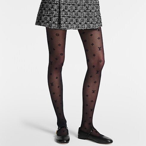 Neo Monogram Takeover Tights . in Women's Accessories Hats and Gloves collections by Louis Vuitton (Product zoom)