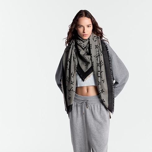 Neo Natté Monogram Shawl . in Women's Accessories Shawls collections by Louis Vuitton (Product zoom)