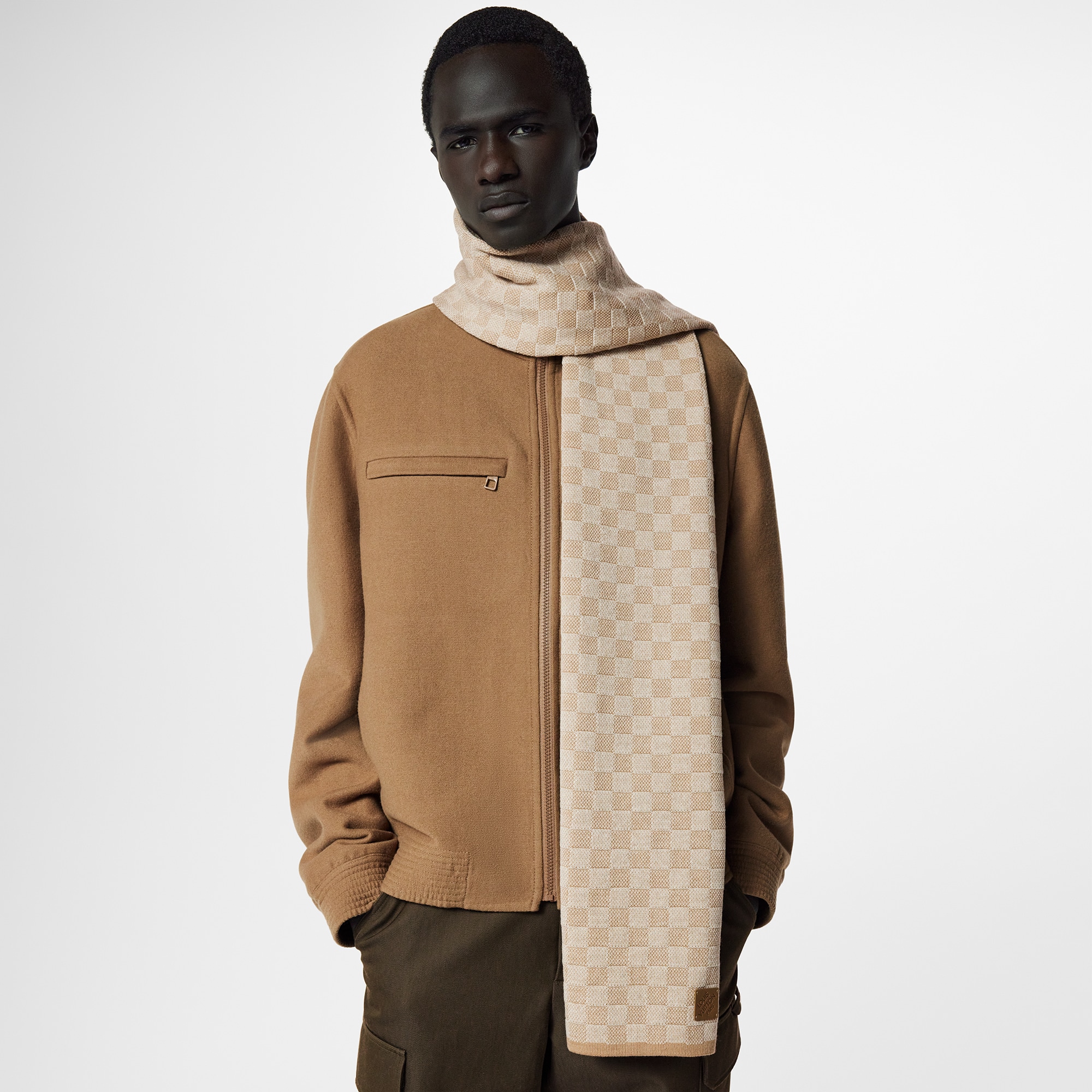 Neo Petit Damier 頸巾 . in 男士