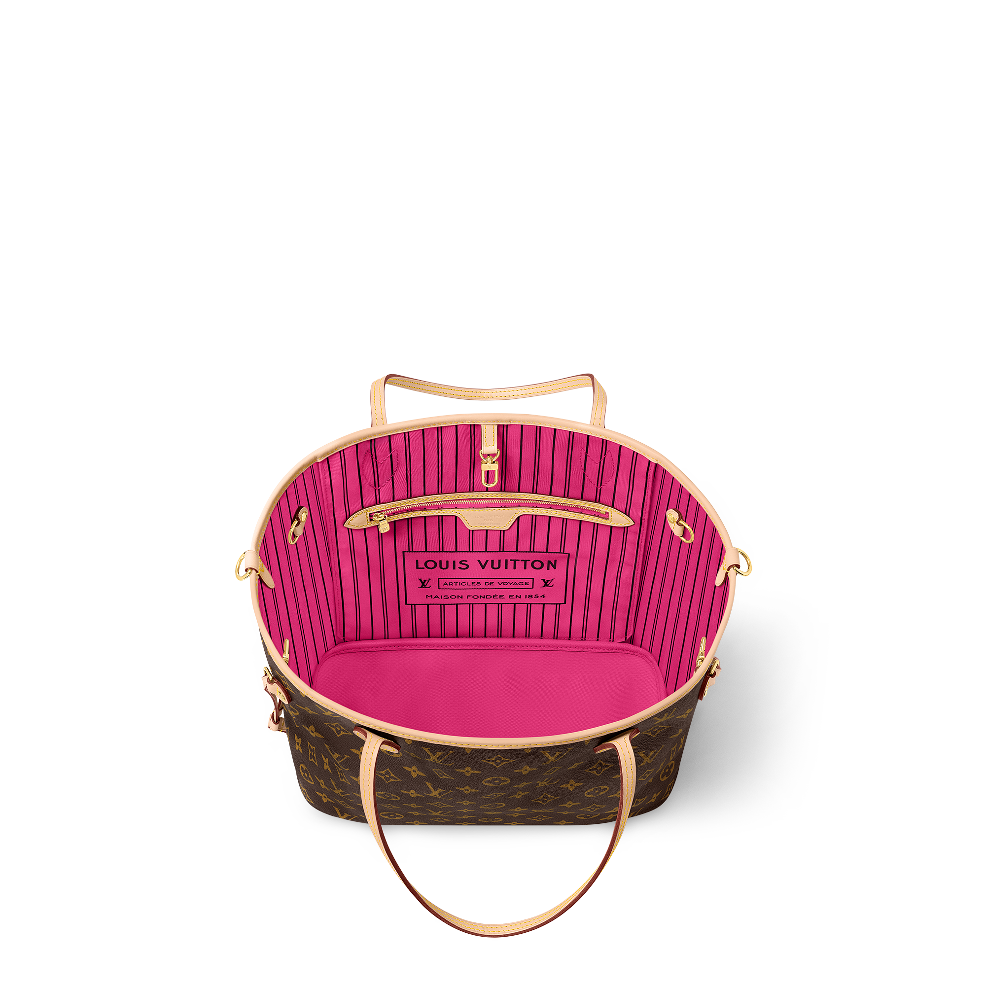 Neverfull Bandoulière Inside Out MM Monogram Canvas in Bags and Small Leather Goods