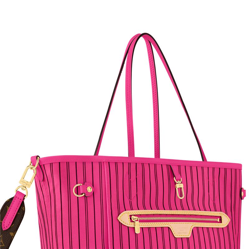 Neverfull Bandoulière Inside Out MM Monogram 帆布 in 時尚手袋及小型皮具