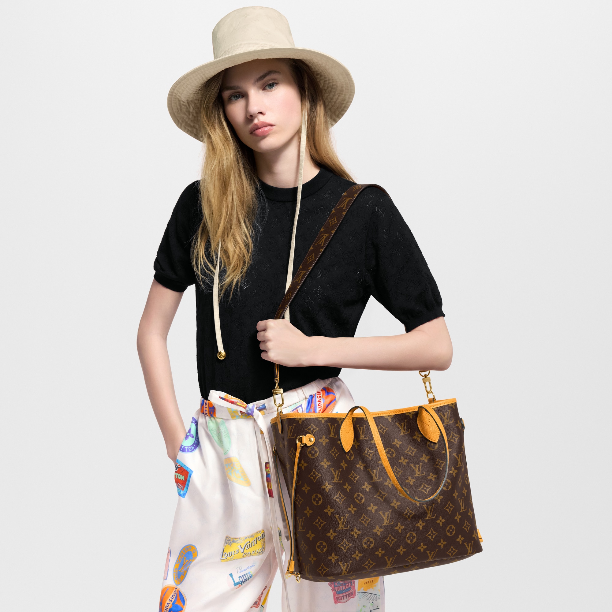 Neverfull Bandoulière Inside Out MM Monogram Canvas in Bags and Small Leather Goods