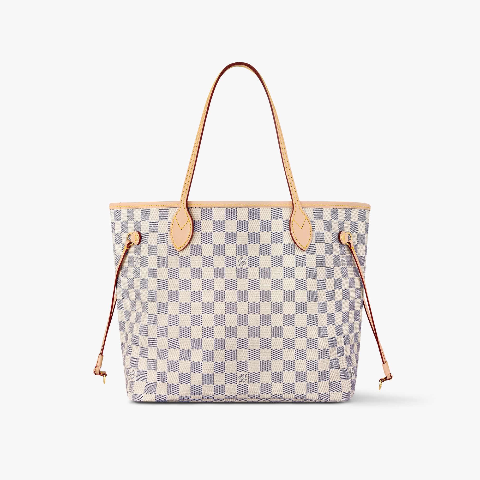 Neverfull MM Damier Azur Canvas Luxury Handbags N40604 Blue
