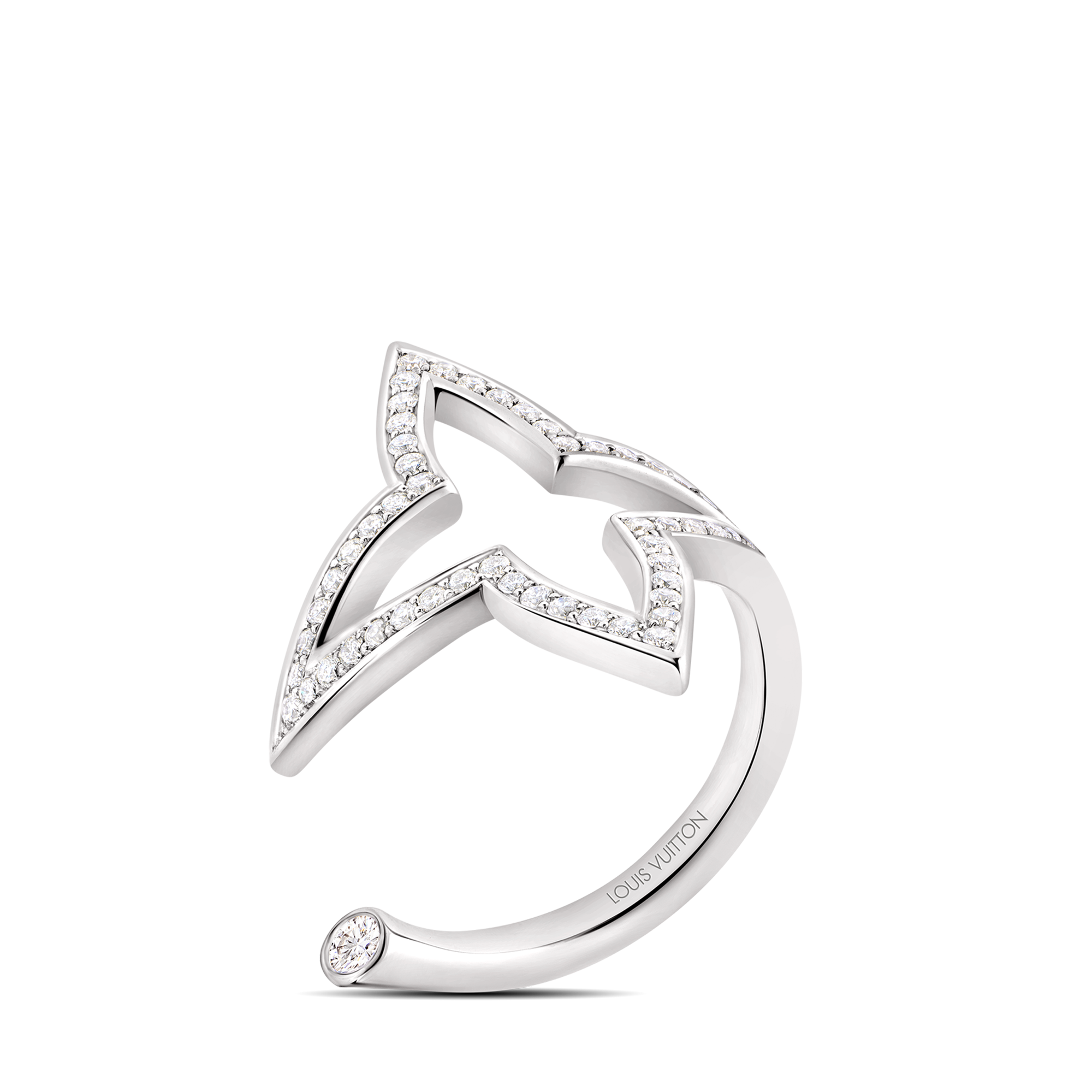 Ombre Blossom Open Ring, White Gold and Diamonds  in Jewellery