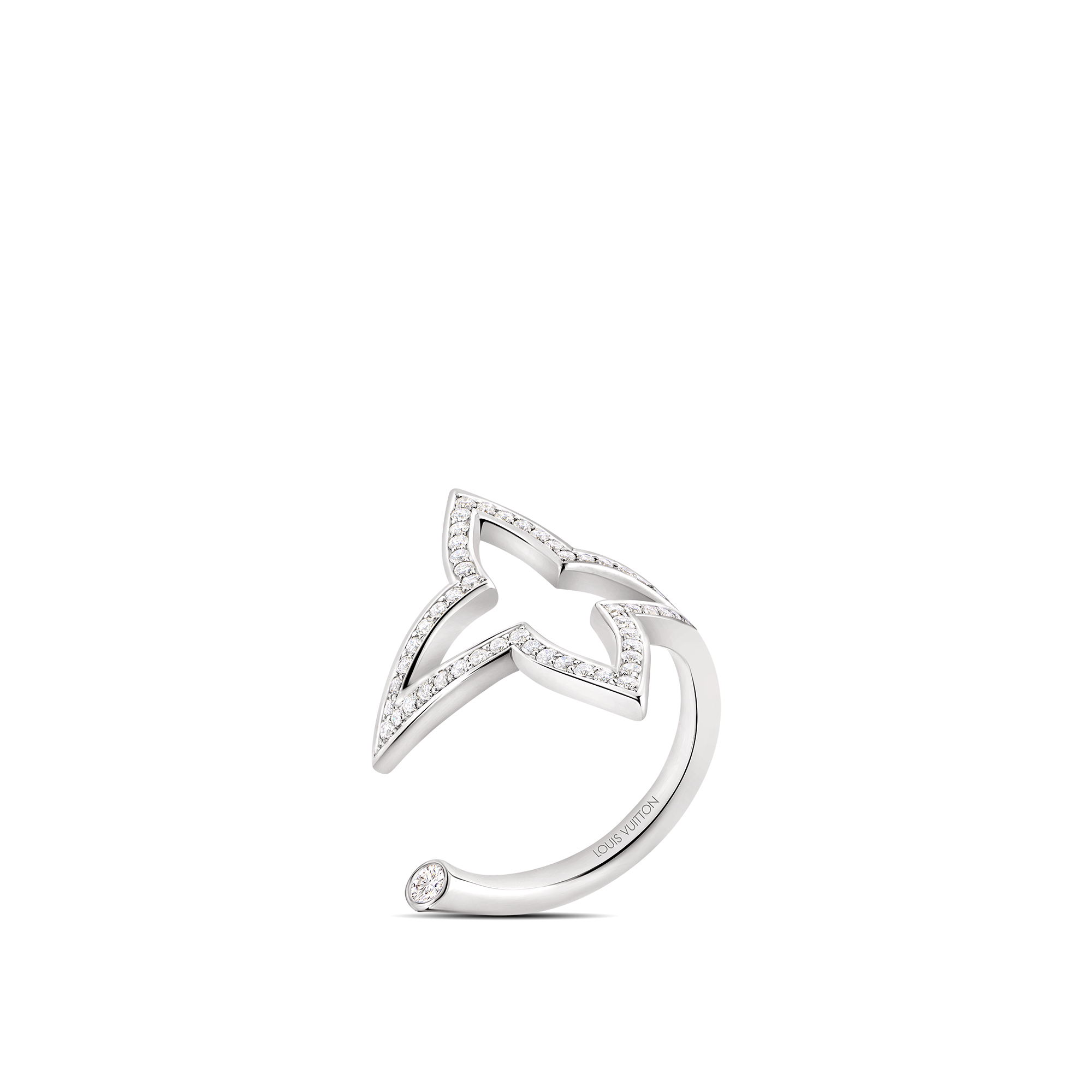 Ombre Blossom 開放式戒指 - 配白K金及鑽石  in 珠寶系列