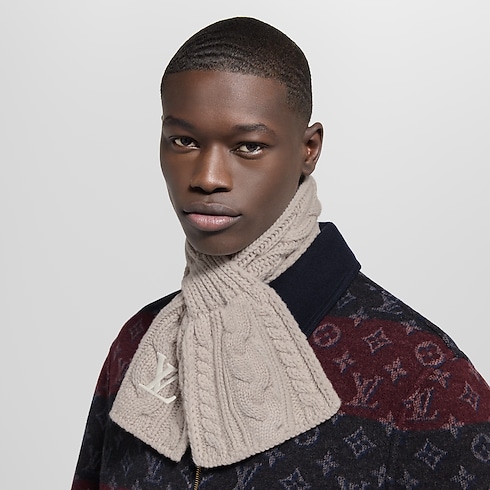 Only LV Mini Cable Scarf . in Men's Accessories Scarves for Men collections by Louis Vuitton (Product zoom)
