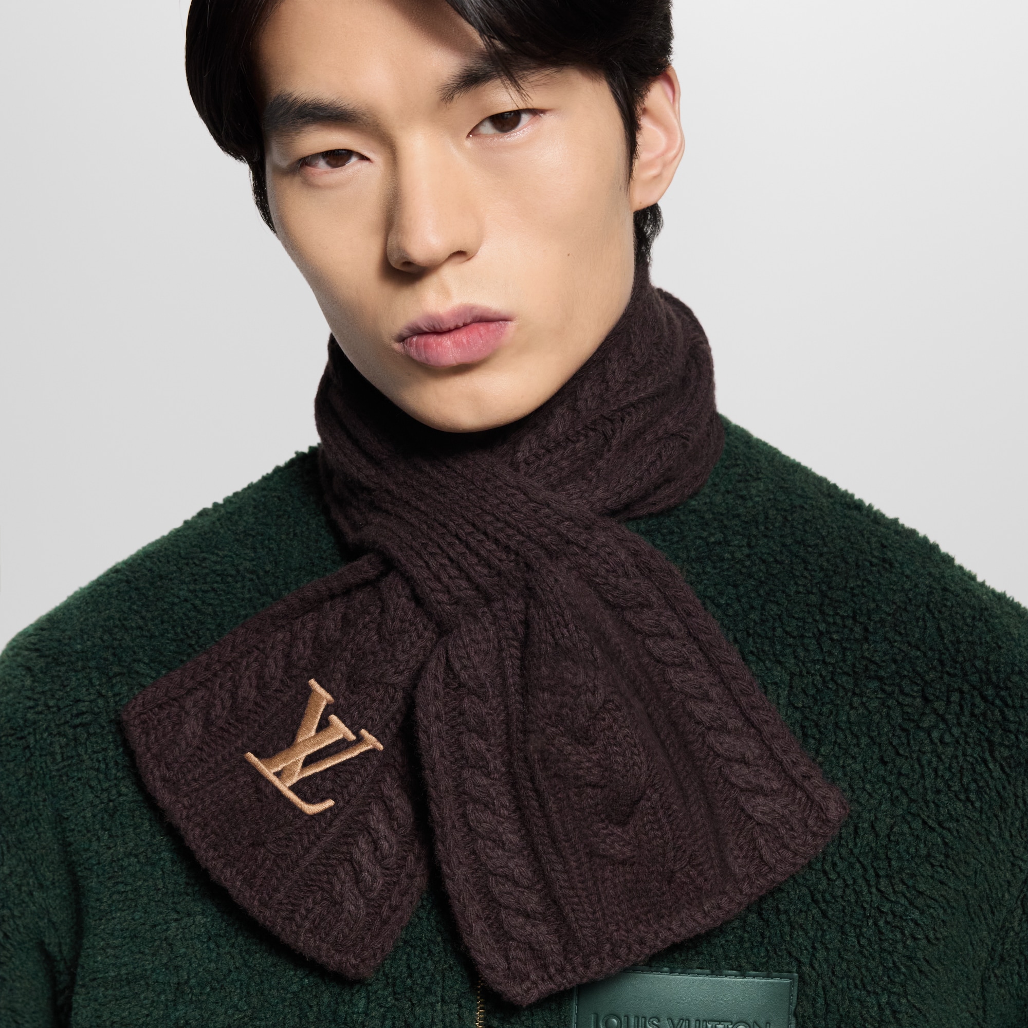 Only LV Mini Cable Scarf . in Men