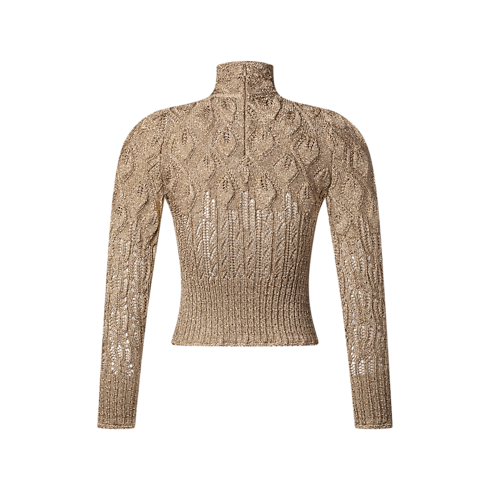 Openwork Glitter Knit Pullover in Women's Ready to Wear Knitwear collections by Louis Vuitton (Product zoom)