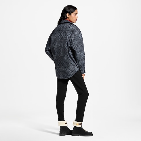Padded Denim-Effect Monogram Overshirt in Women's Ready to Wear Coats and Jackets collections by Louis Vuitton (Product zoom)