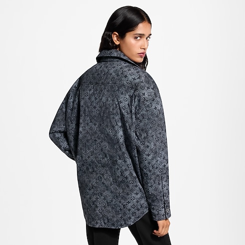 Padded Denim-Effect Monogram Overshirt in Women's Ready to Wear Coats and Jackets collections by Louis Vuitton (Product zoom)