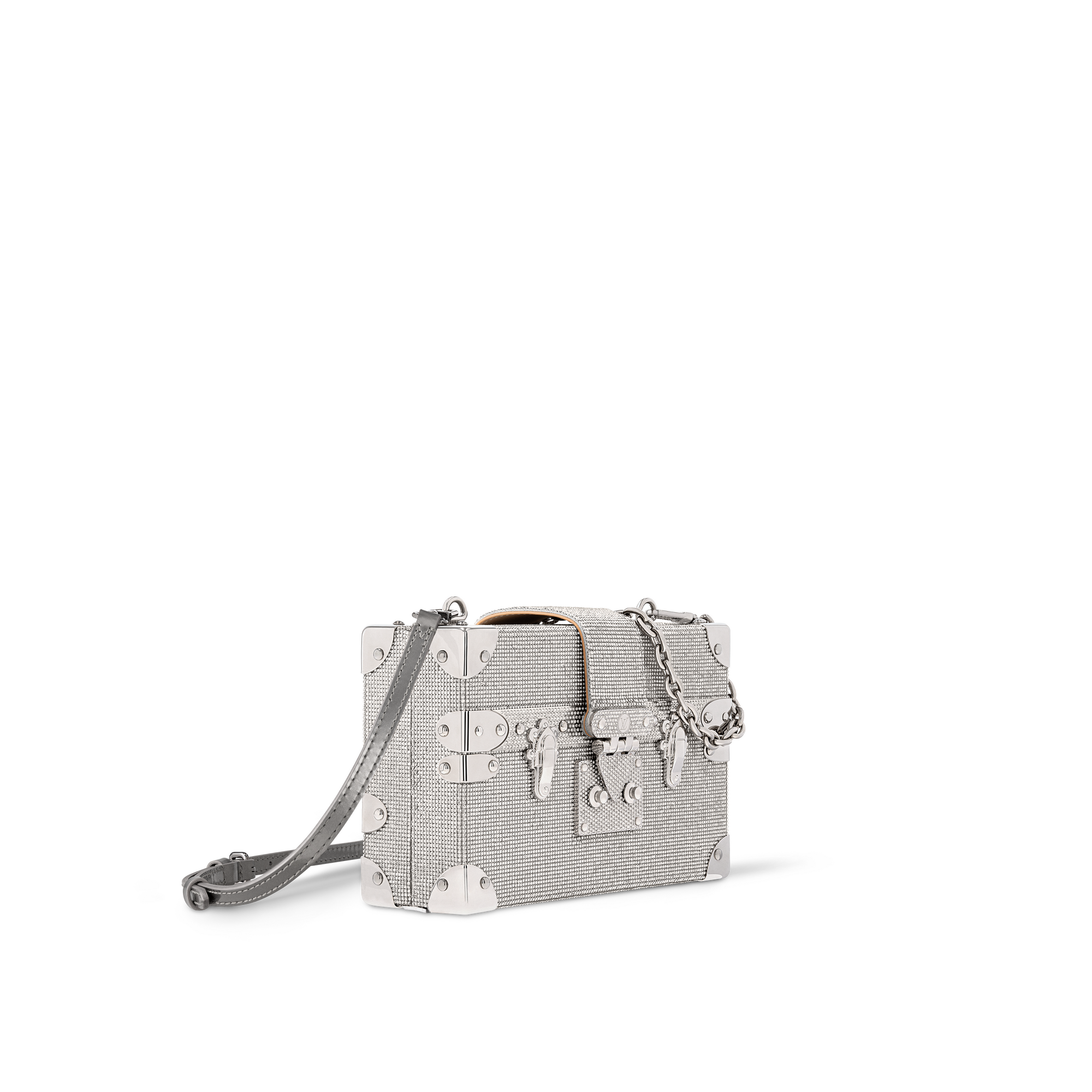 Petite Malle Celebration LV Sparkle 時尚皮革 in 時尚手袋及小型皮具