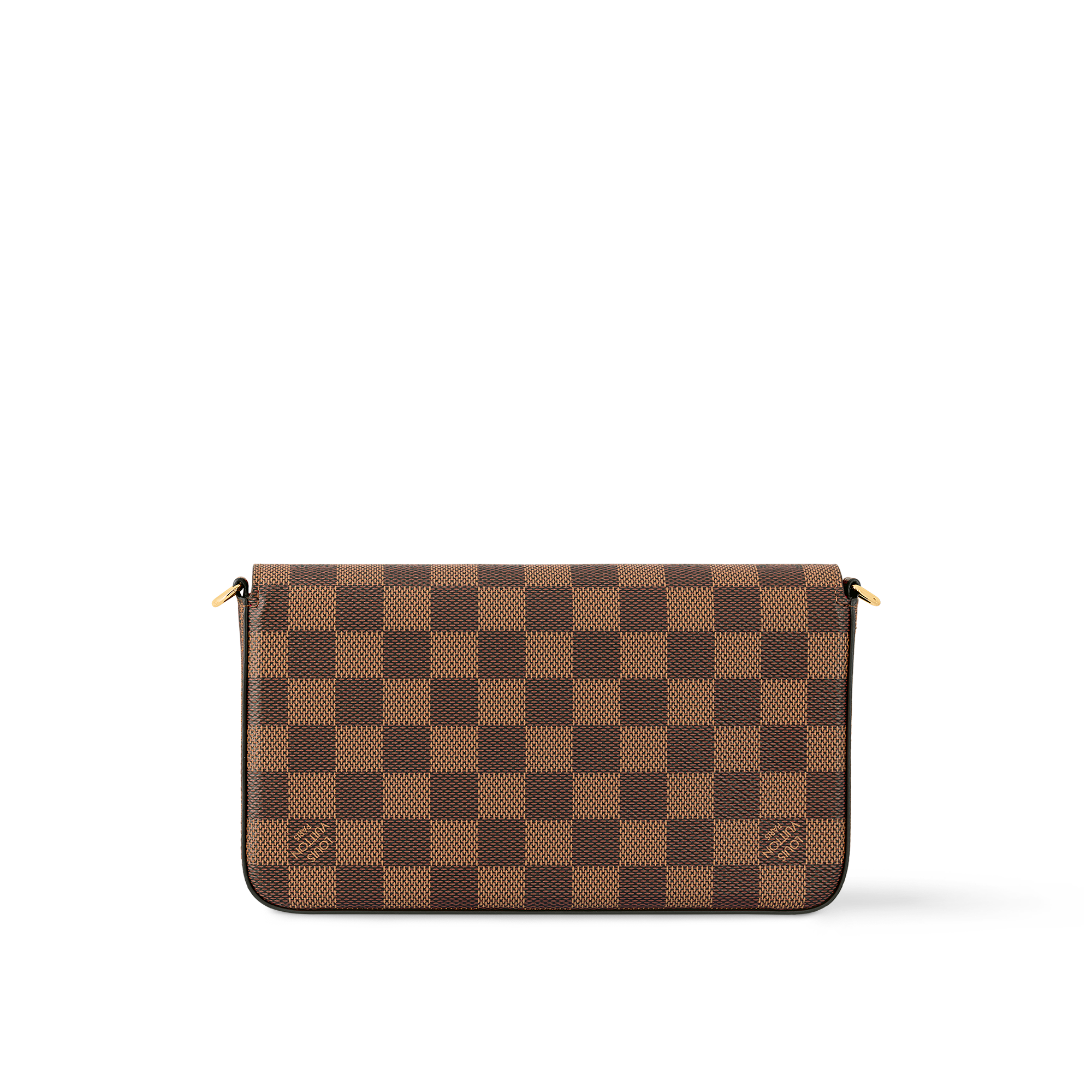 Félicie Pochette Damier Ebène 帆布 in 女士