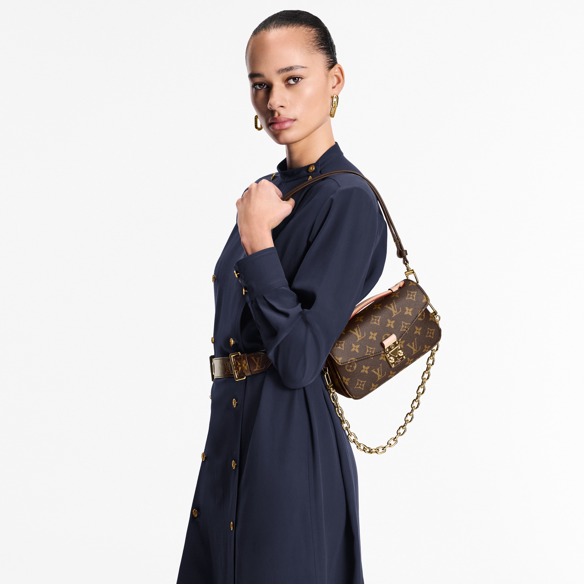 Pochette Métis East West Monogram 帆布 in 女士