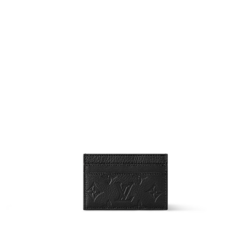 Porte-Cartes Double Monogram Shadow Leather in Bags and Small Leather Goods's Men Small Leather Goods Card Holders for Men collections by Louis Vuitton (Product zoom)