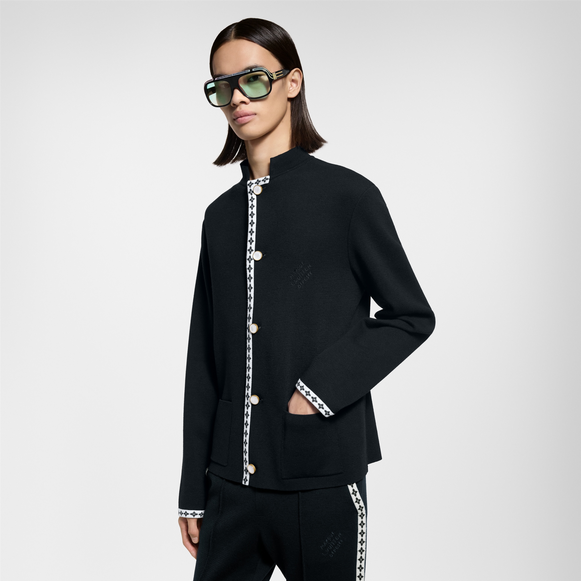 學院風針織羊毛西裝外套  in 男士