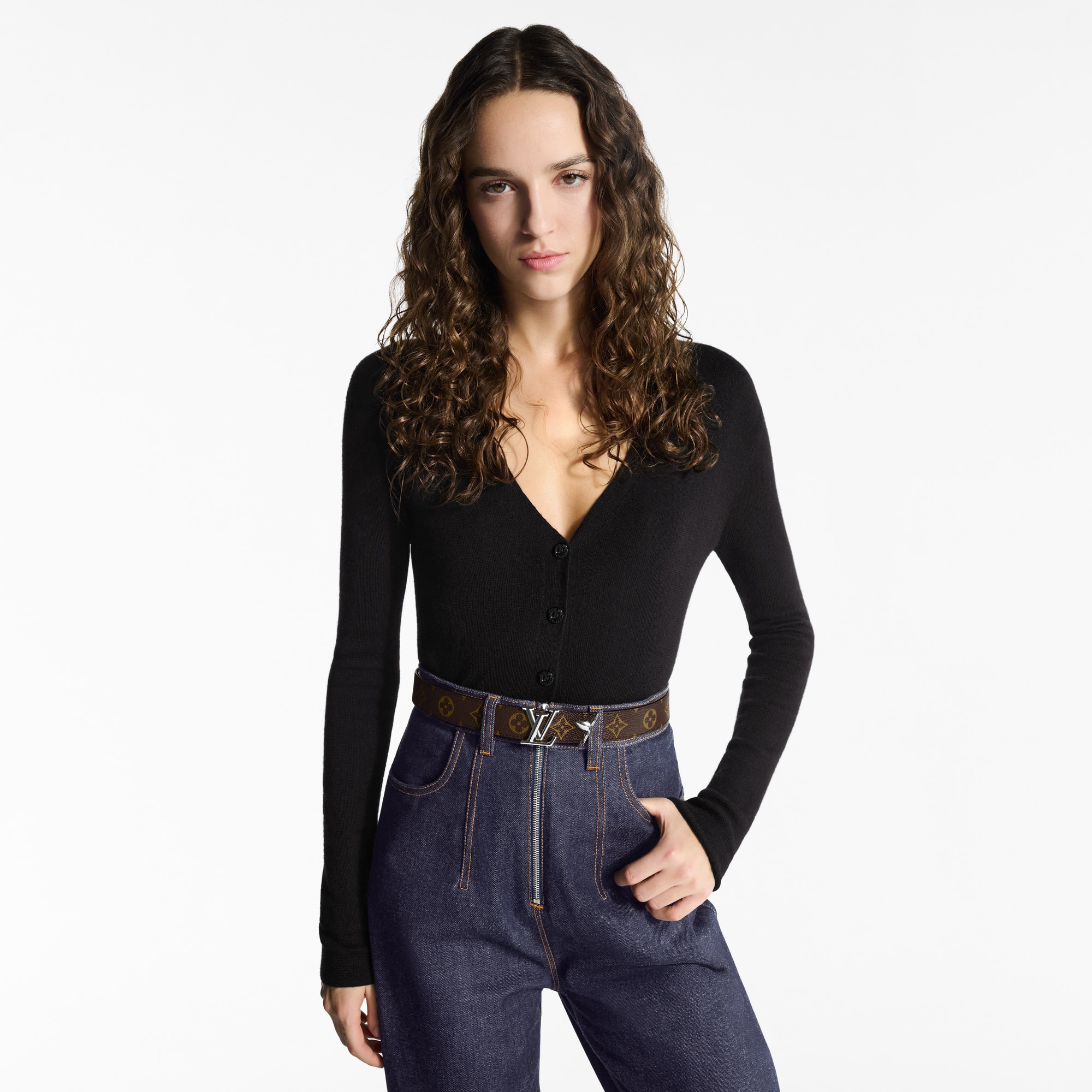 Pretty LV 30毫米雙面皮帶 Monogram 帆布 in 女士