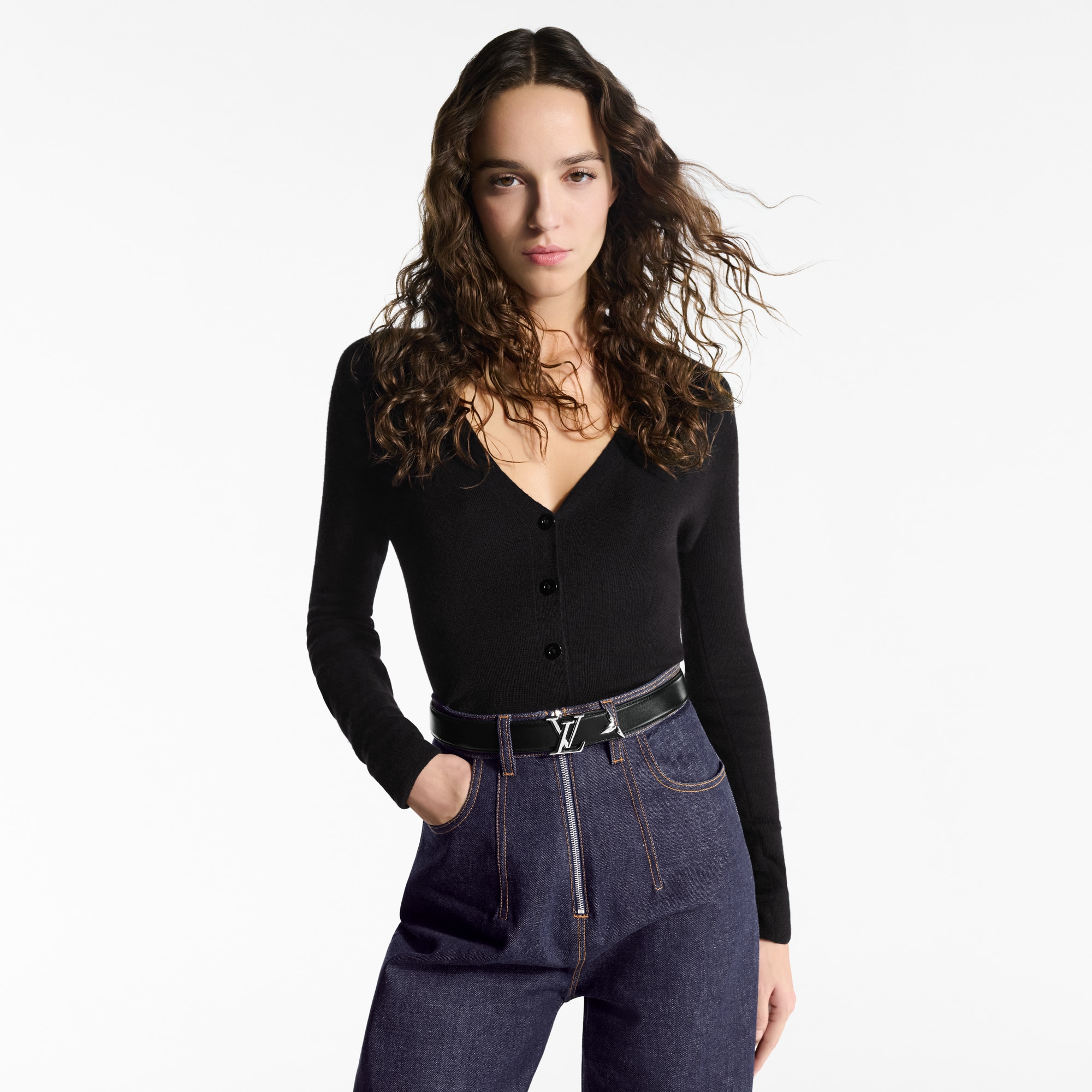 Pretty LV 30毫米雙面皮帶 Monogram 帆布 in 女士