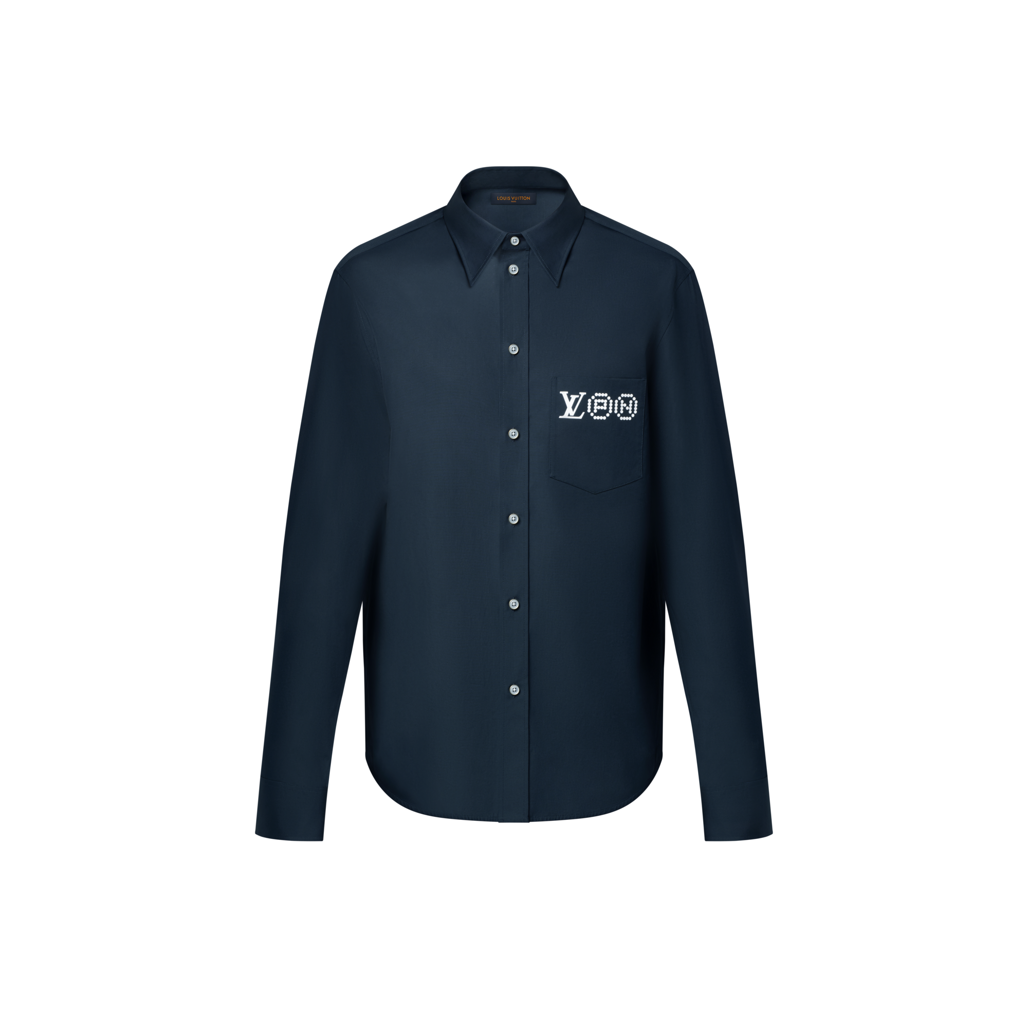 印花標誌長袖襯衫  in 男士