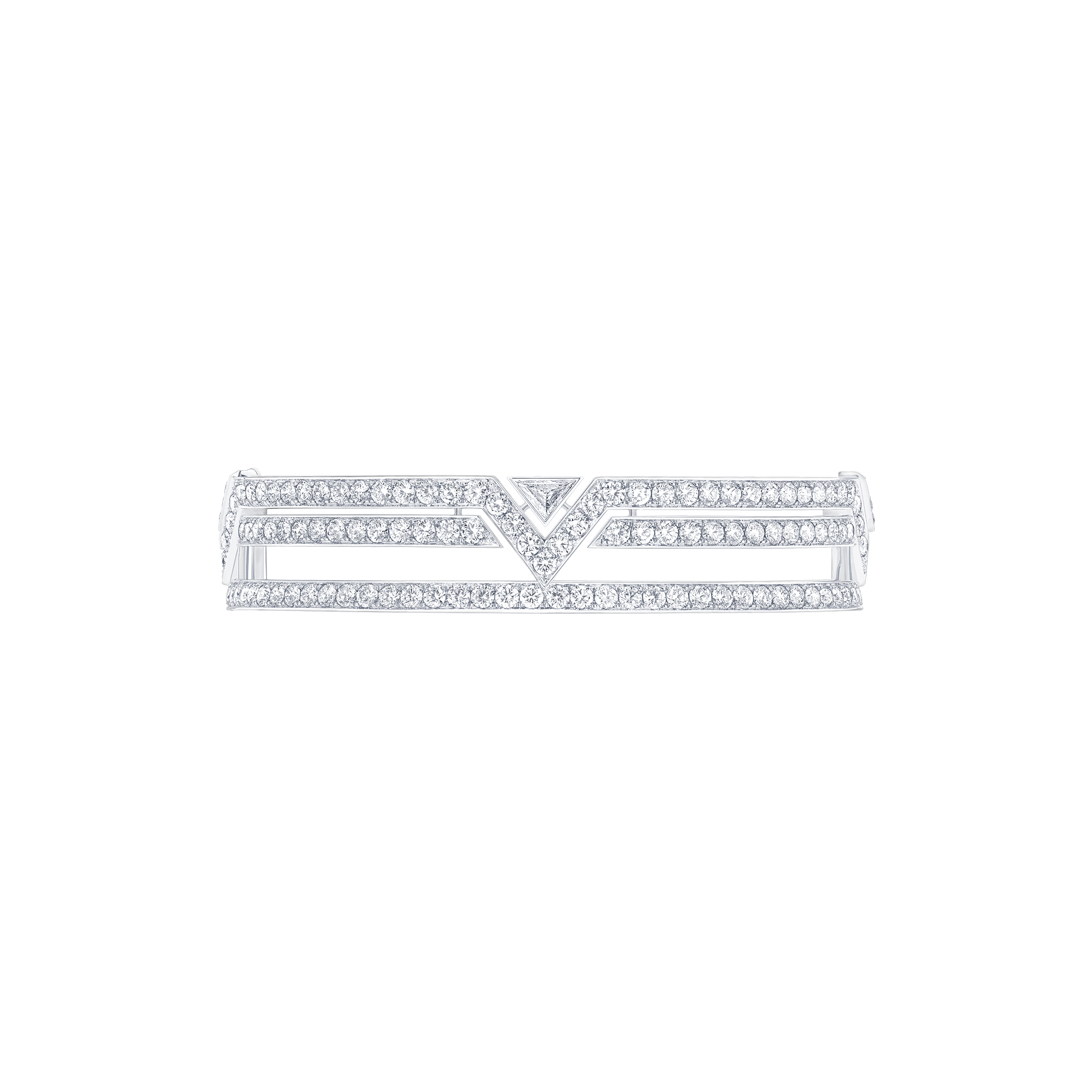 Pure V Bracelet, White Gold and Diamonds  in Les Extraordinaires