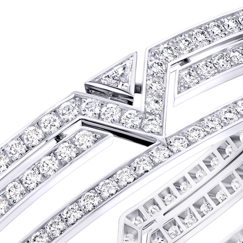 Pure V Bracelet, White Gold and Diamonds in Les Extraordinaires's Jewellery Bracelets collections by Louis Vuitton (Product zoom)