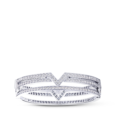 Pure V Bracelet, White Gold and Diamonds in Les Extraordinaires's Jewellery Bracelets collections by Louis Vuitton (Product zoom)