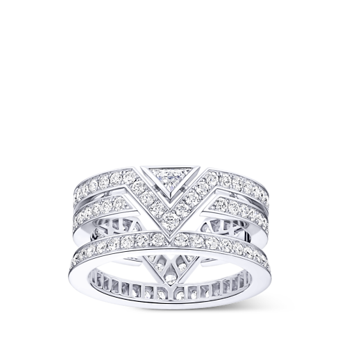 Pure V Ring, White Gold and Diamonds in Les Extraordinaires's Jewellery Rings collections by Louis Vuitton (Product zoom)