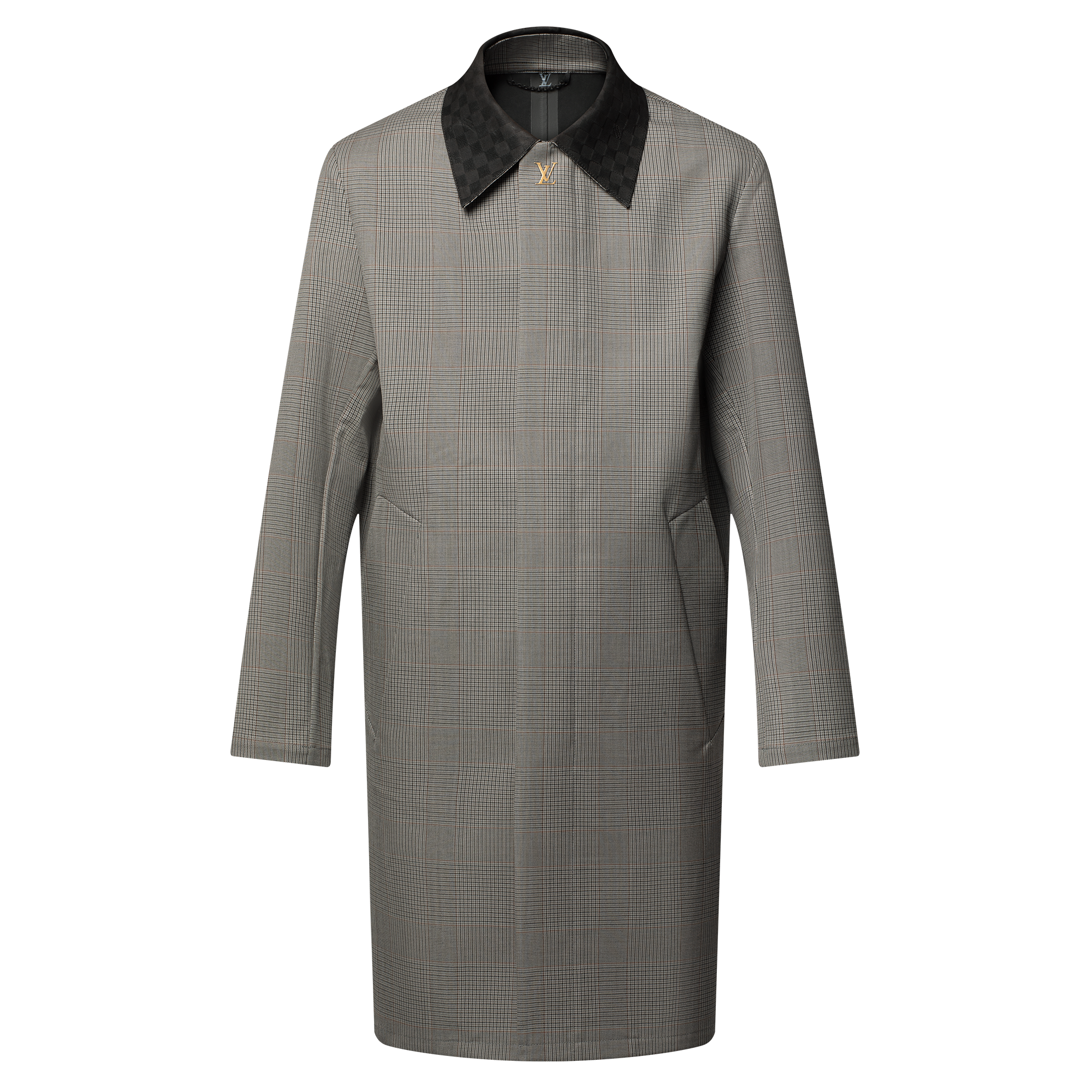 Damier 麂皮衣領雨衣  in 男士