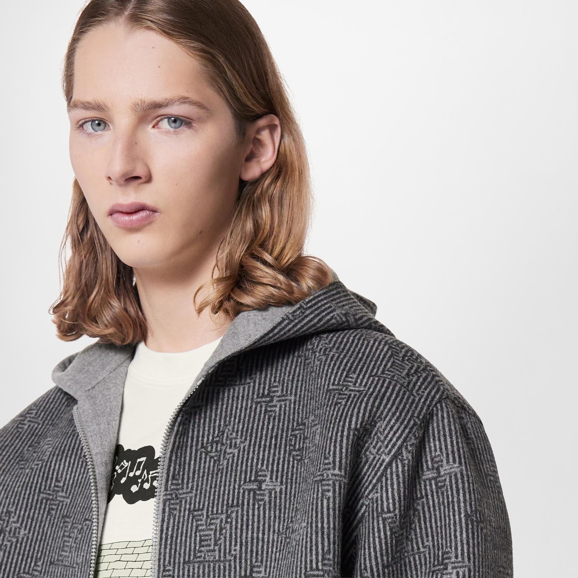 Reversible Double Face Hooded Blouson  in Men