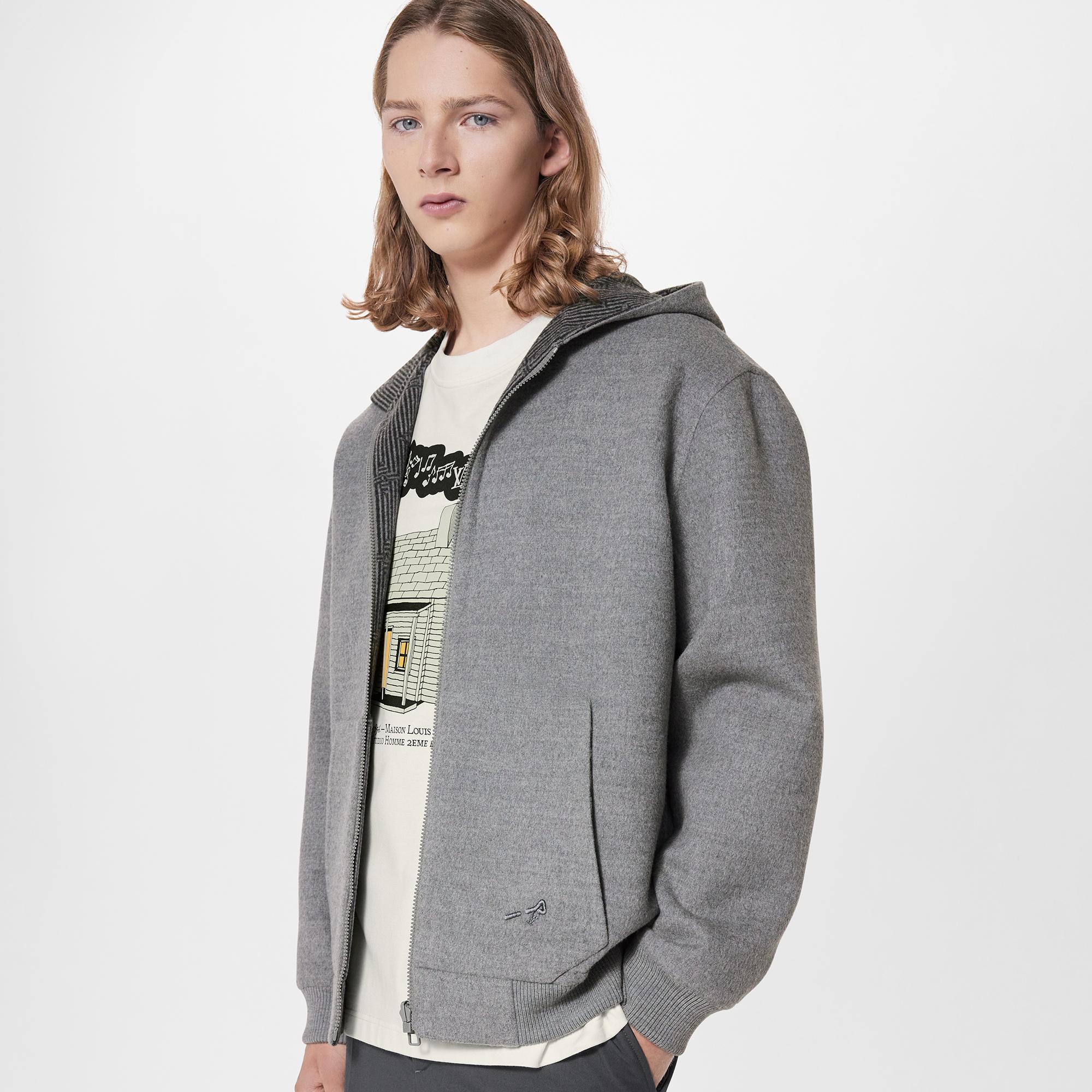 Reversible Double Face Hooded Blouson  in Men