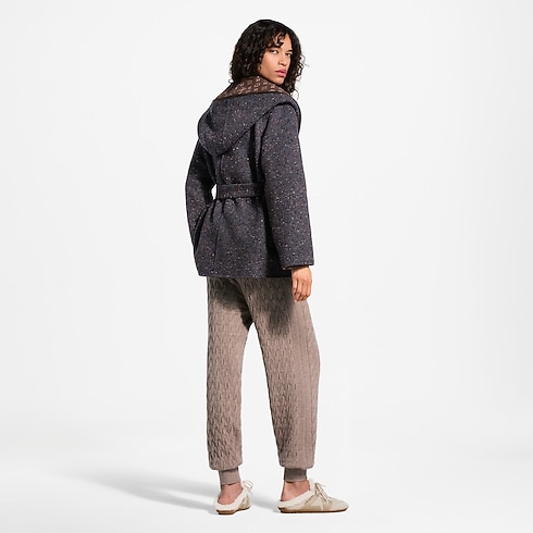 Reversible Short Hooded Wrap Coat in Women's Ready to Wear Coats and Jackets collections by Louis Vuitton (Product zoom)