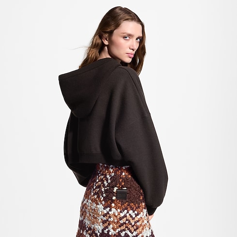 Ribbed Accent Hoodie in Women's Ready to Wear T-shirts and Sweatshirts collections by Louis Vuitton (Product zoom)