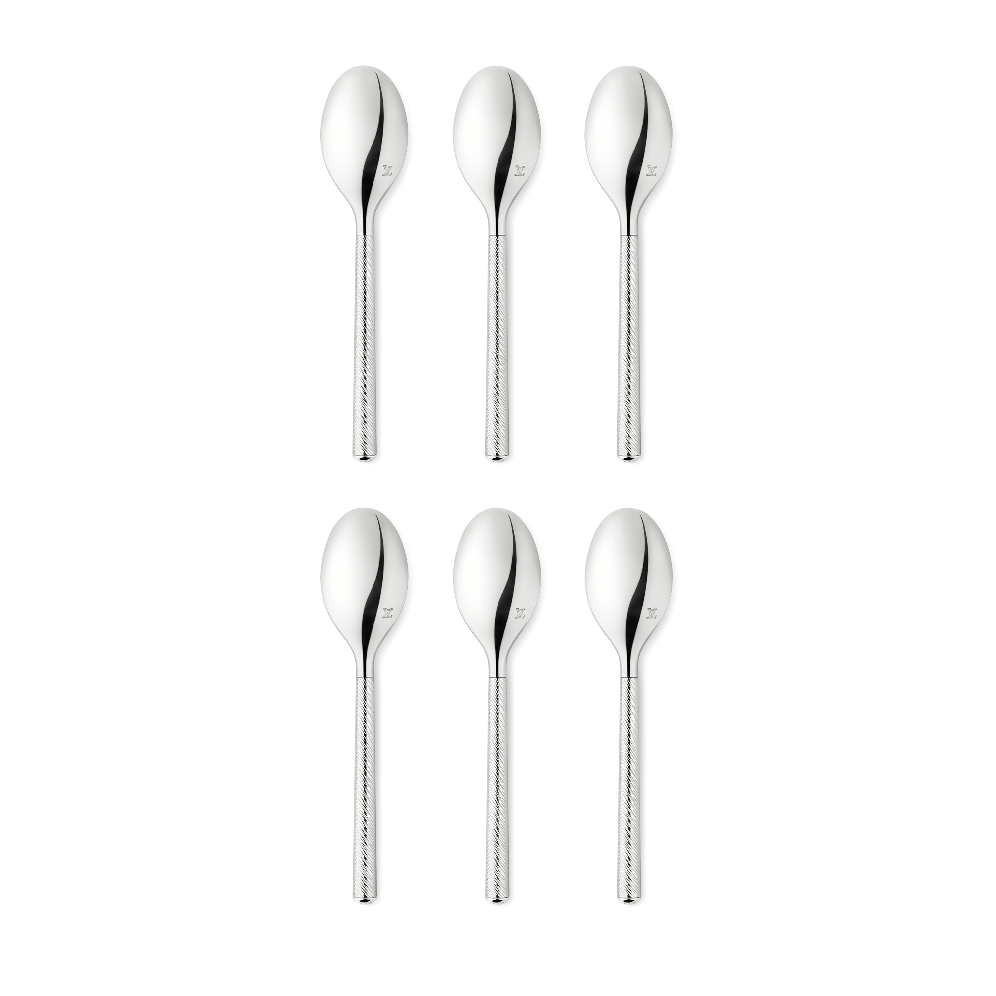 Rivet Epi Set Of 6 Coffee Spoon Epi Leather in Trunks, Travel and Home