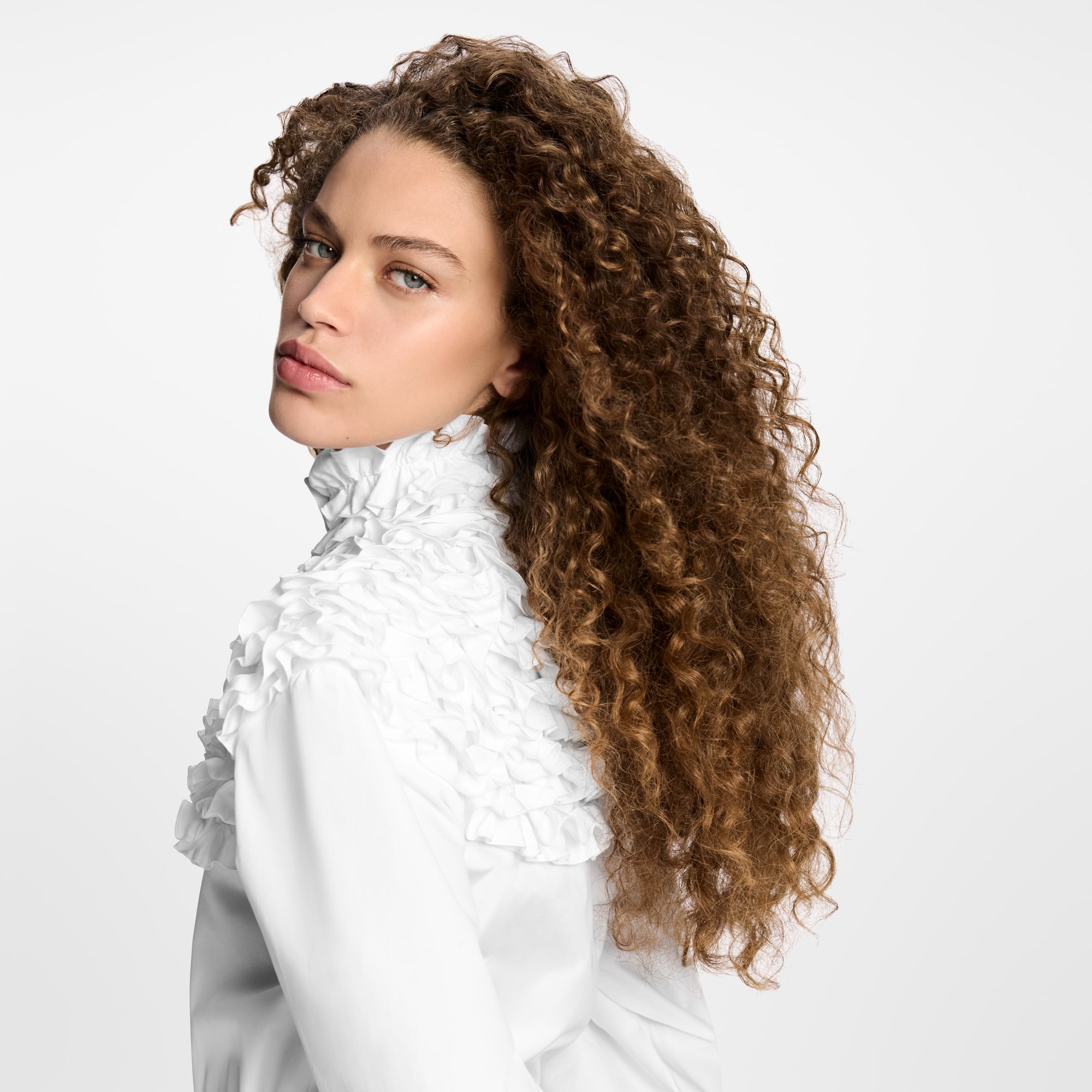 荷葉邊衣領襯衫  in 女士