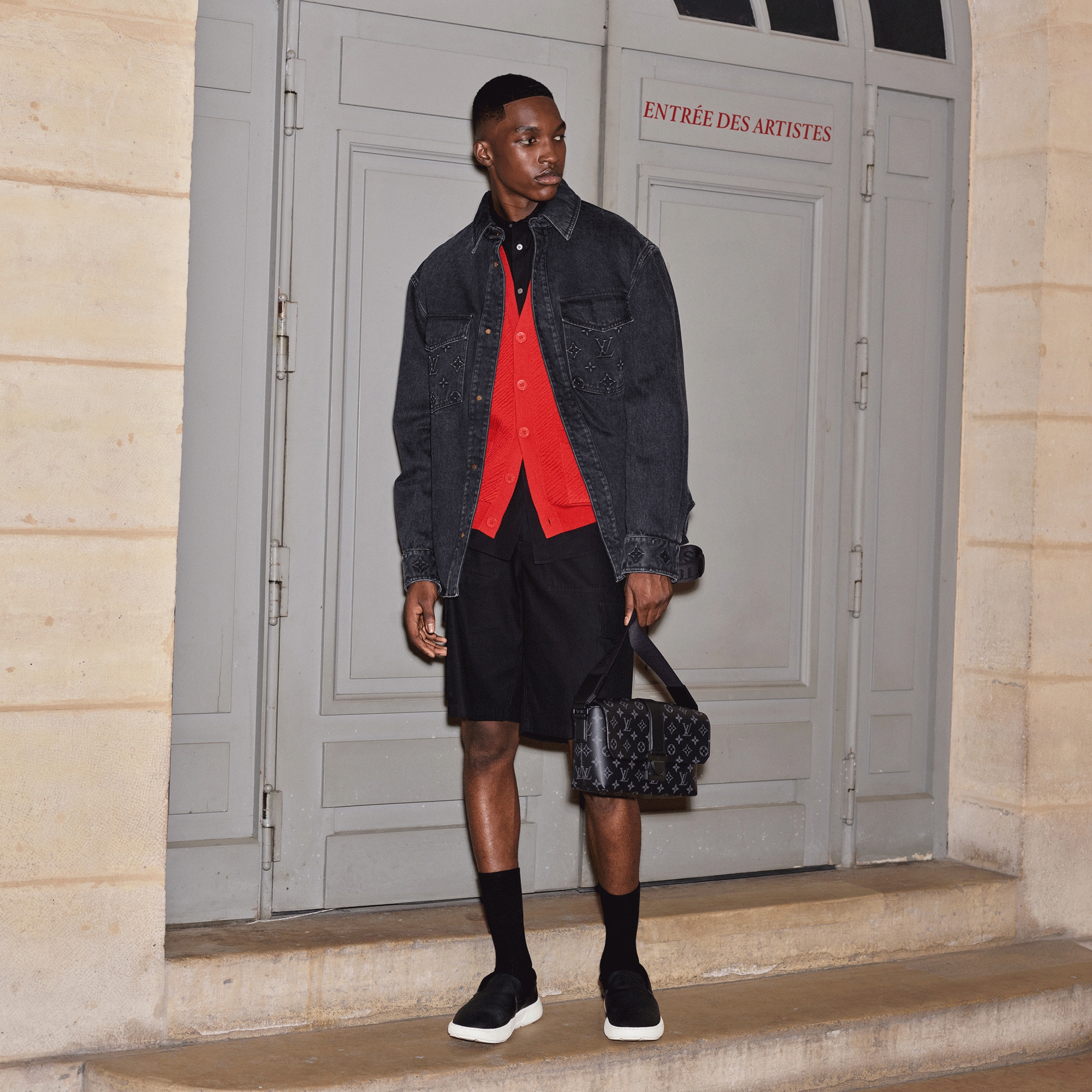 S-Cape Messenger Monogram Eclipse Canvas in Men