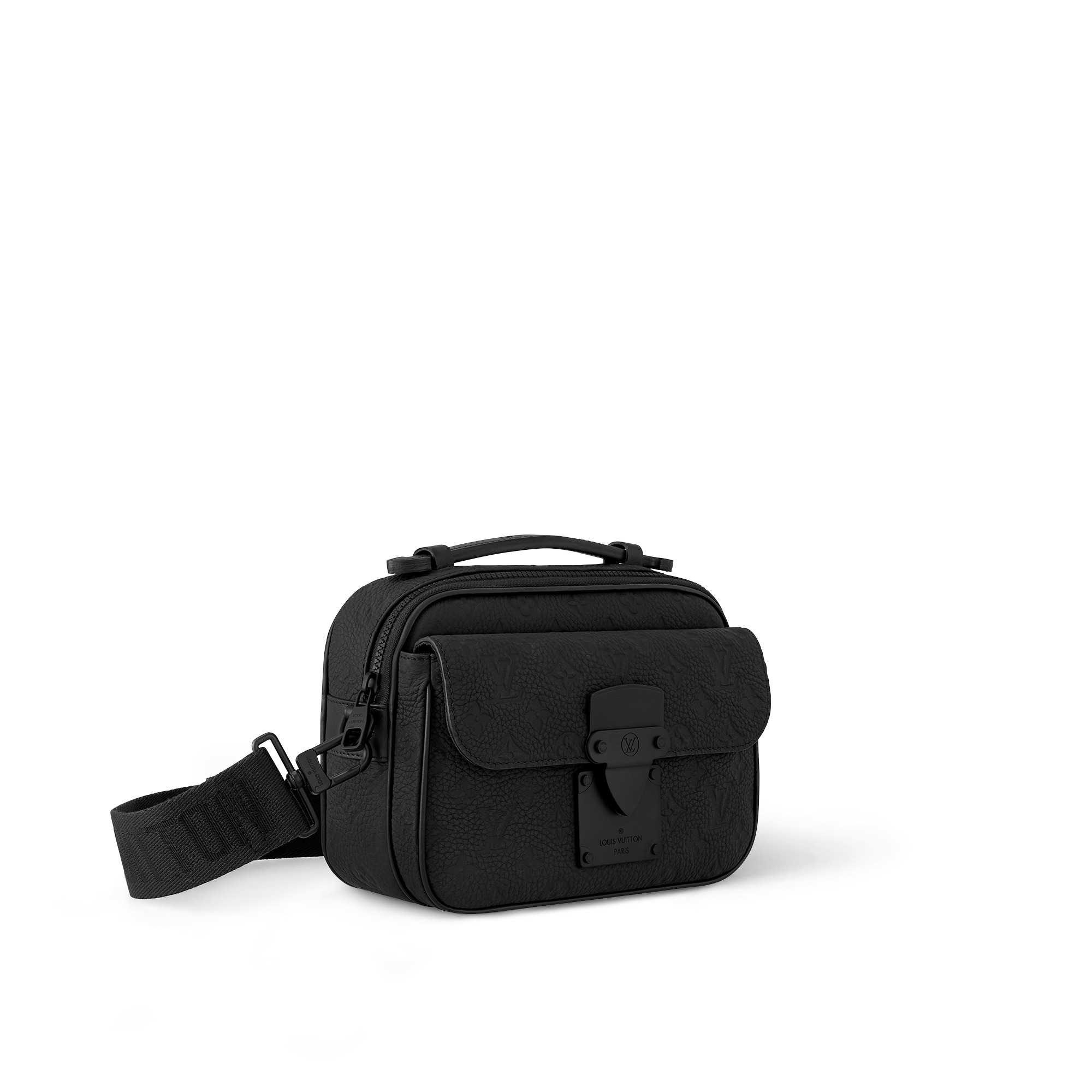 S Lock 郵差包 Monogram Taurillon 皮革 in 男士