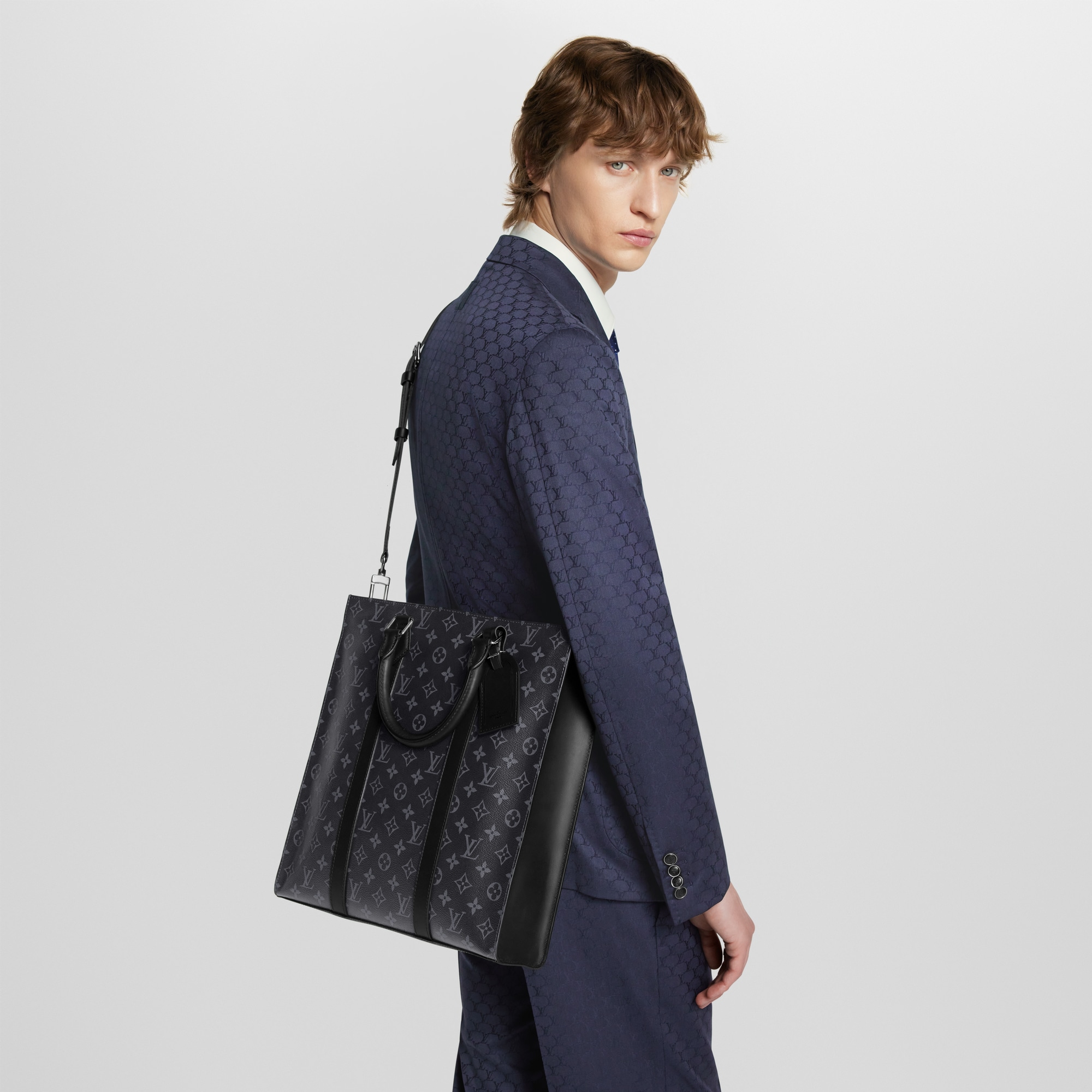 Sac Plat Monogram Eclipse 帆布 in 男士