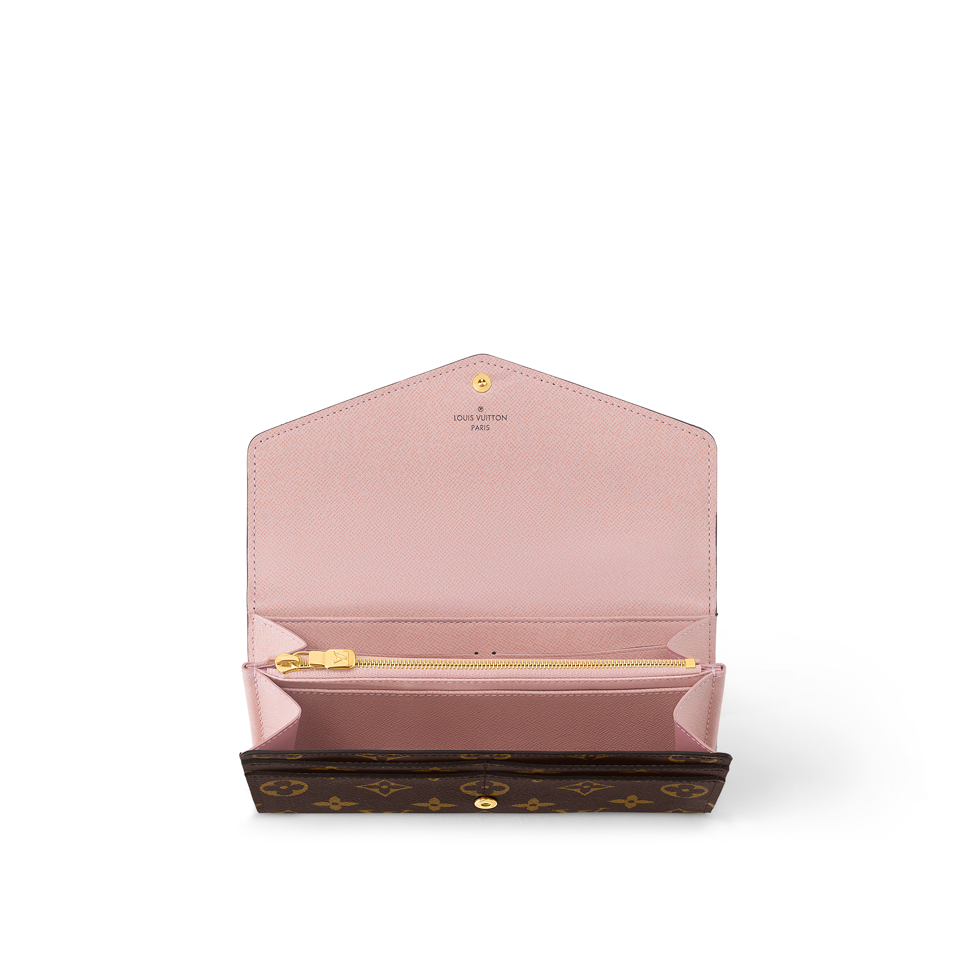 Sarah Wallet Monogram Canvas in Women