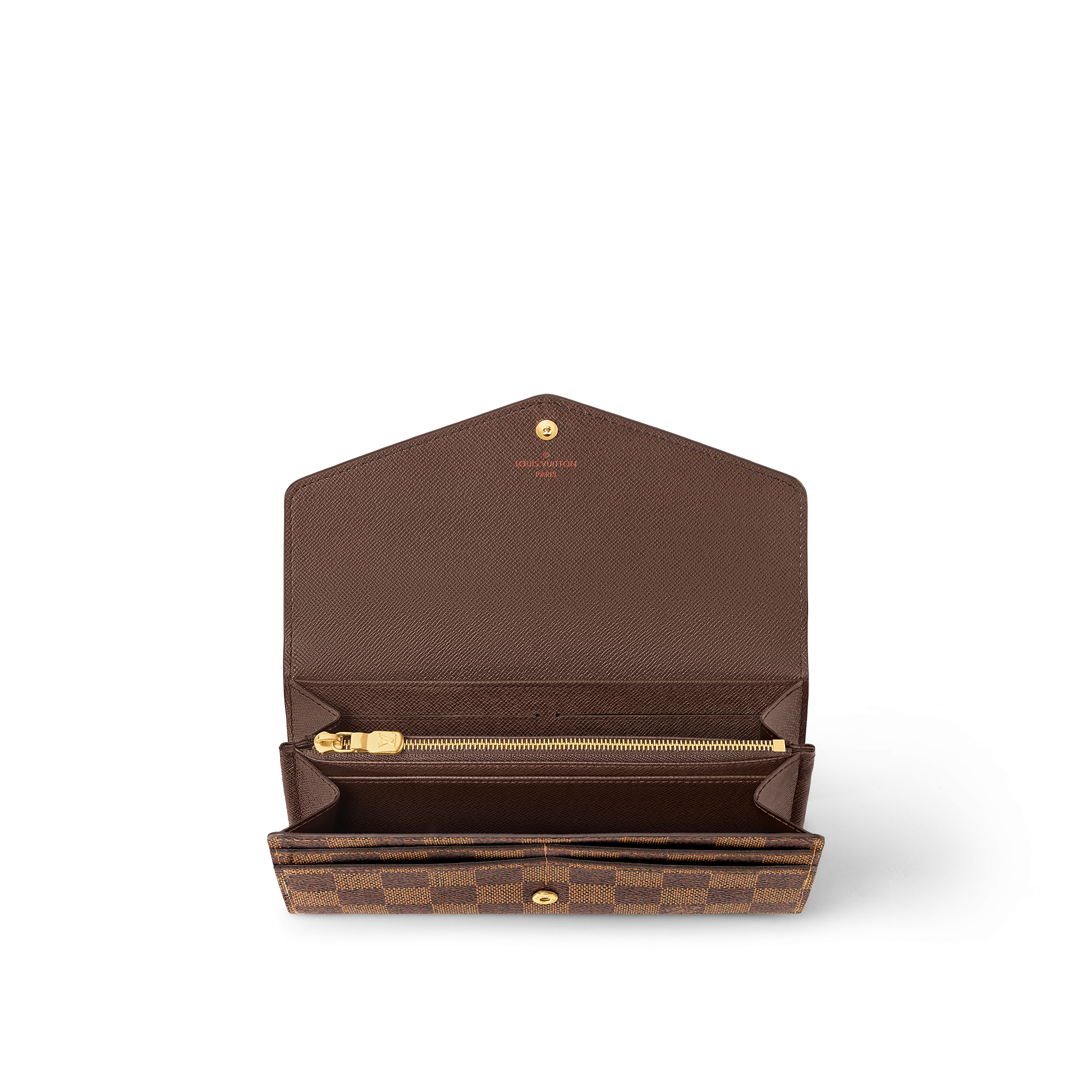 Sarah 銀包 Damier Ebène 帆布 in 女士