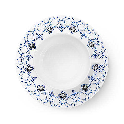 Set Of 2 Teacups and Saucers LV By The Pool in Trunks, Travel and Home's Home and Art of Dining Art of Dining collections by Louis Vuitton (Product zoom)