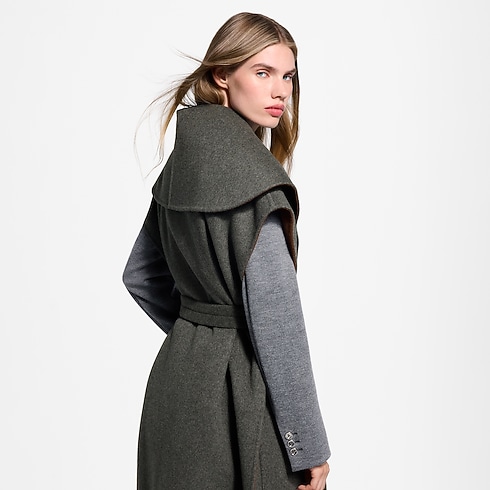 Shawl Collar Sleeveless Wrap Coat in Women's Ready to Wear Coats and Jackets collections by Louis Vuitton (Product zoom)
