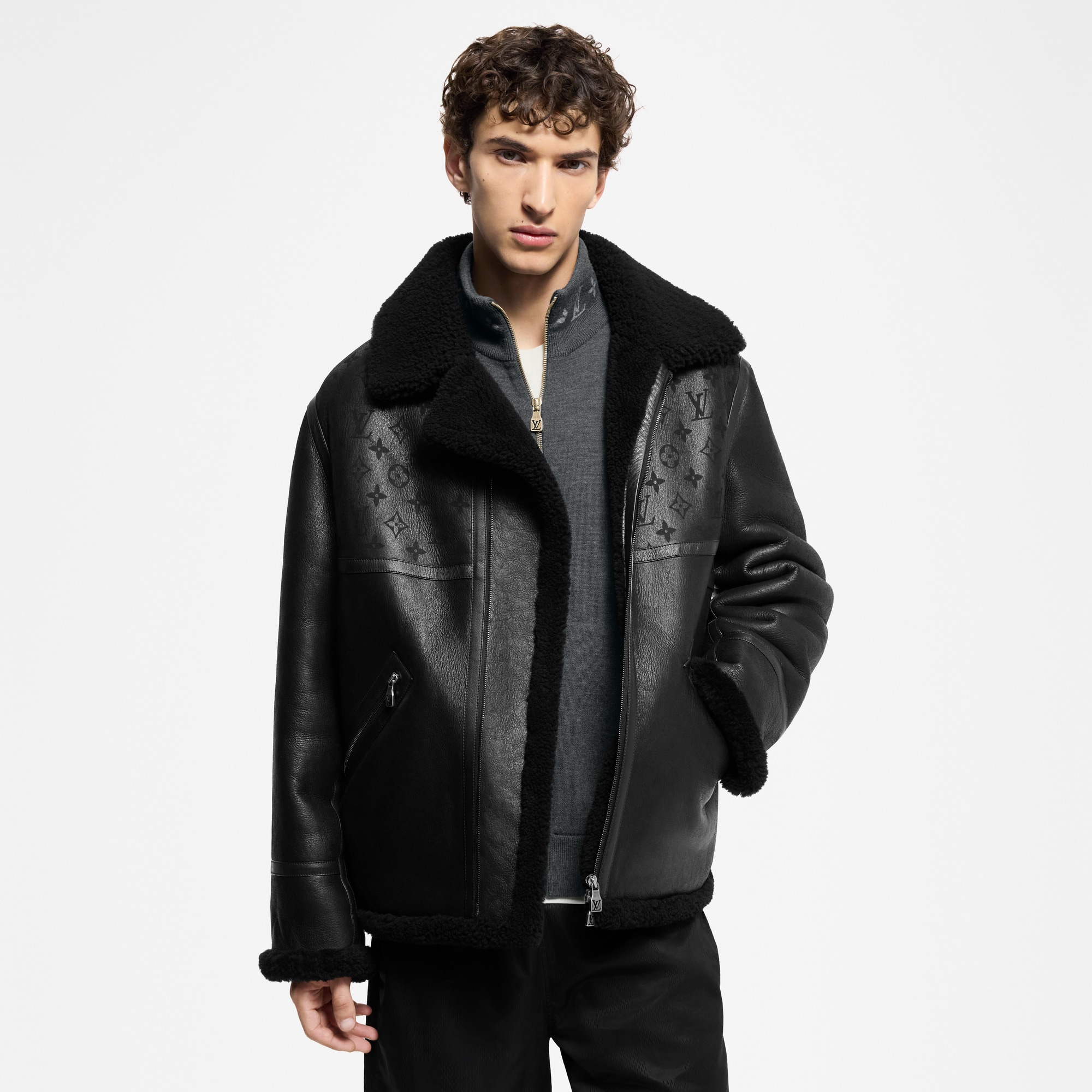 Shearling Bombardier  in Men