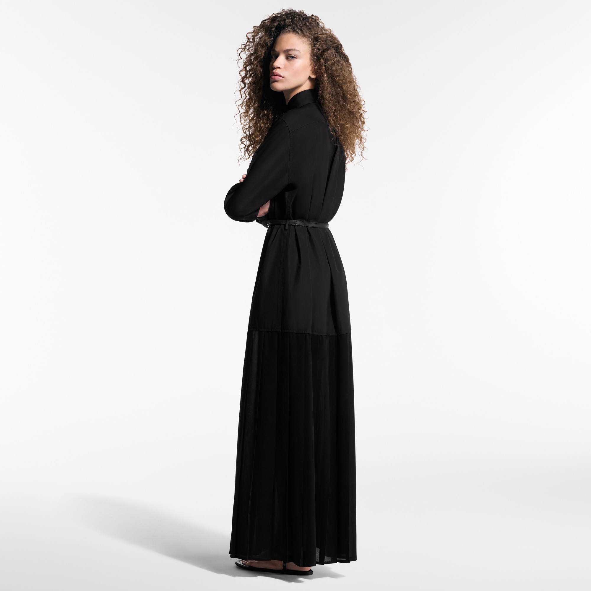 透視內嵌襯衫連身裙  in 女士