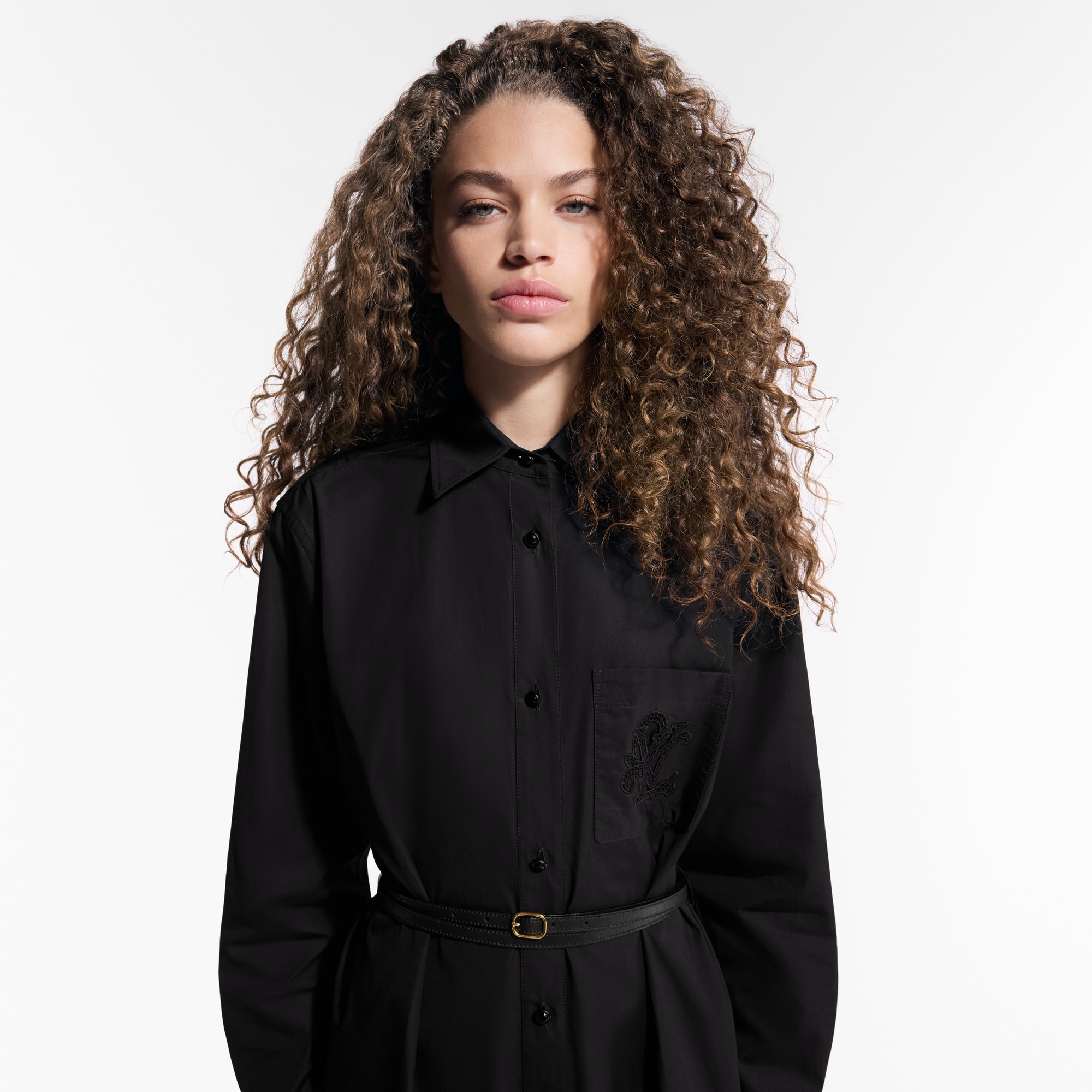 透視內嵌襯衫連身裙  in 女士