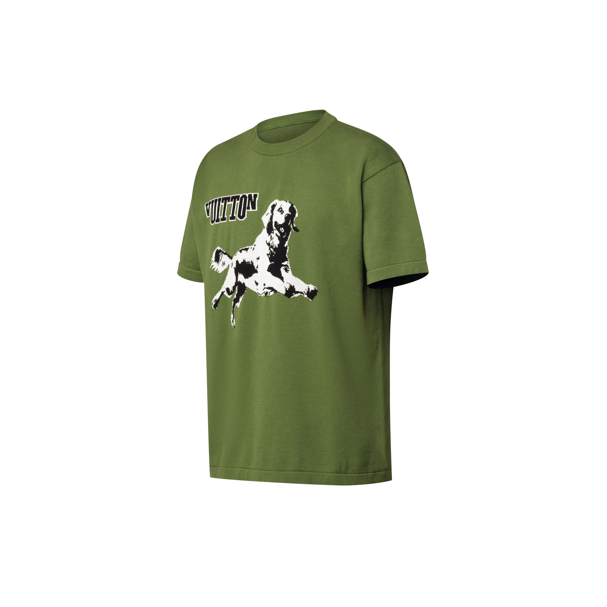 Short-Sleeved Cotton Crewneck  in Men