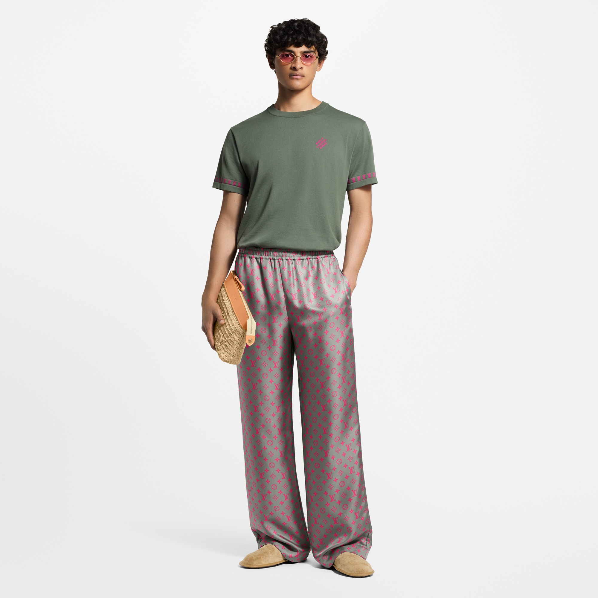 Short-Sleeved Signature Crewneck  in Men