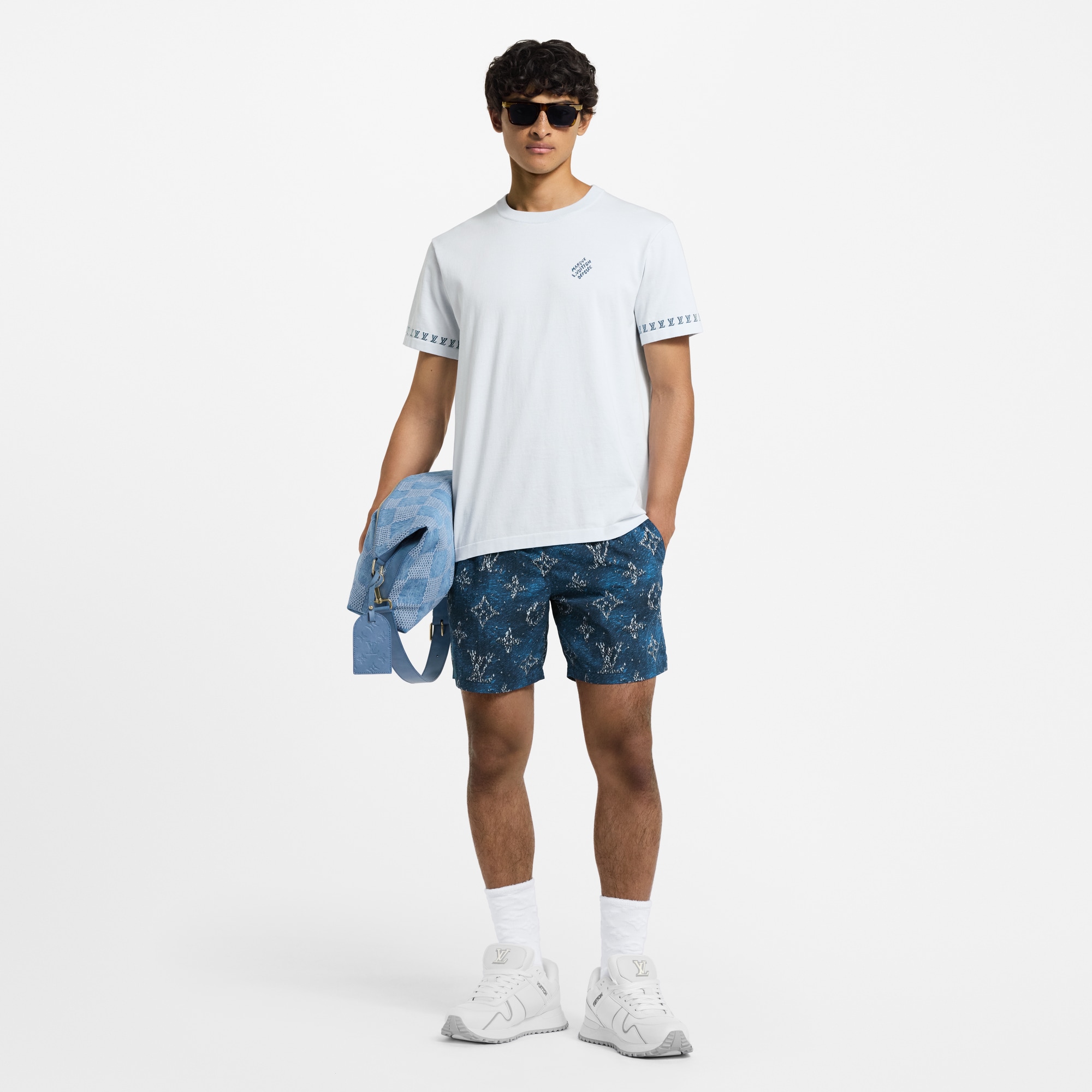 短袖標誌圓領上衣  in 男士