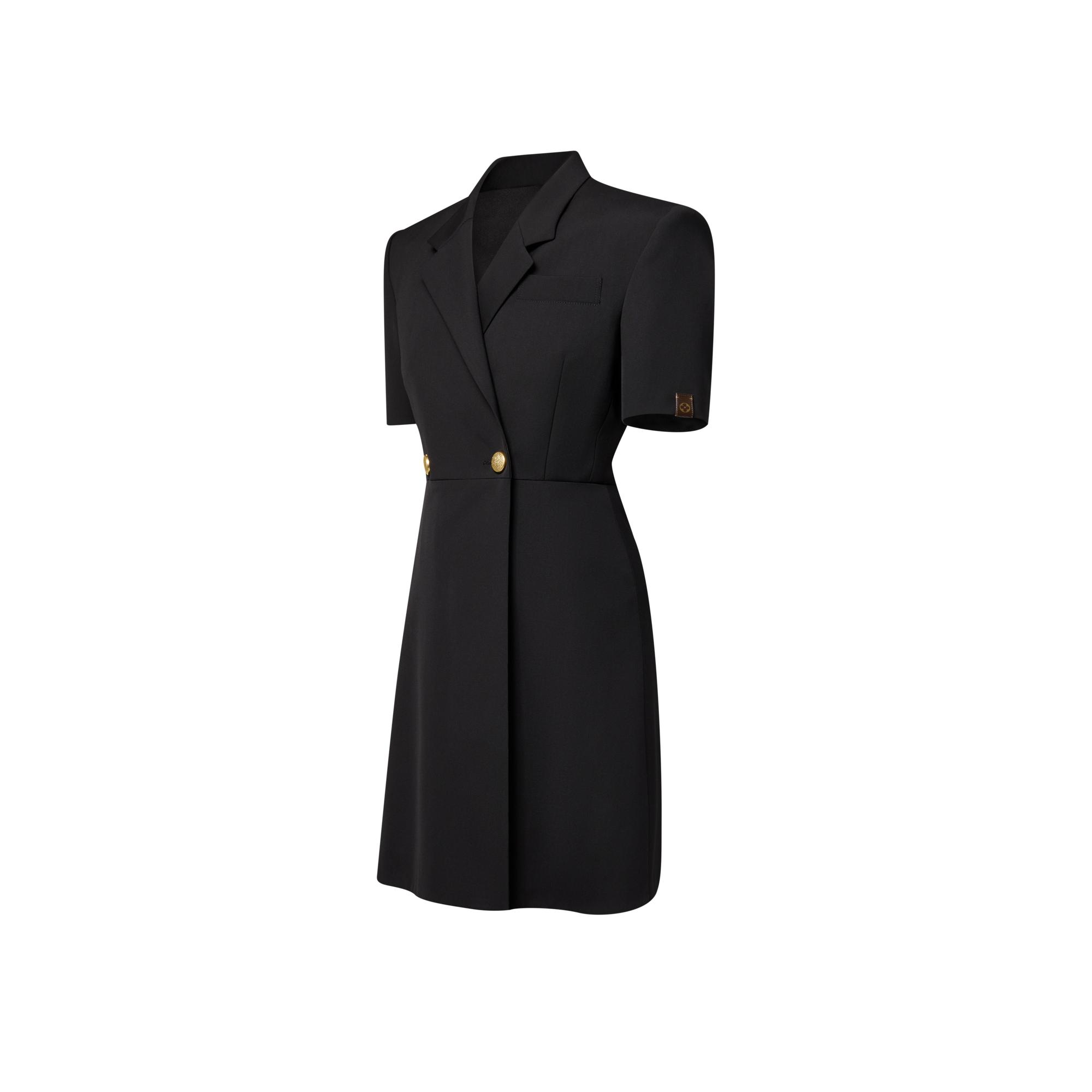 短袖西裝剪裁裹式連身裙  in 女士